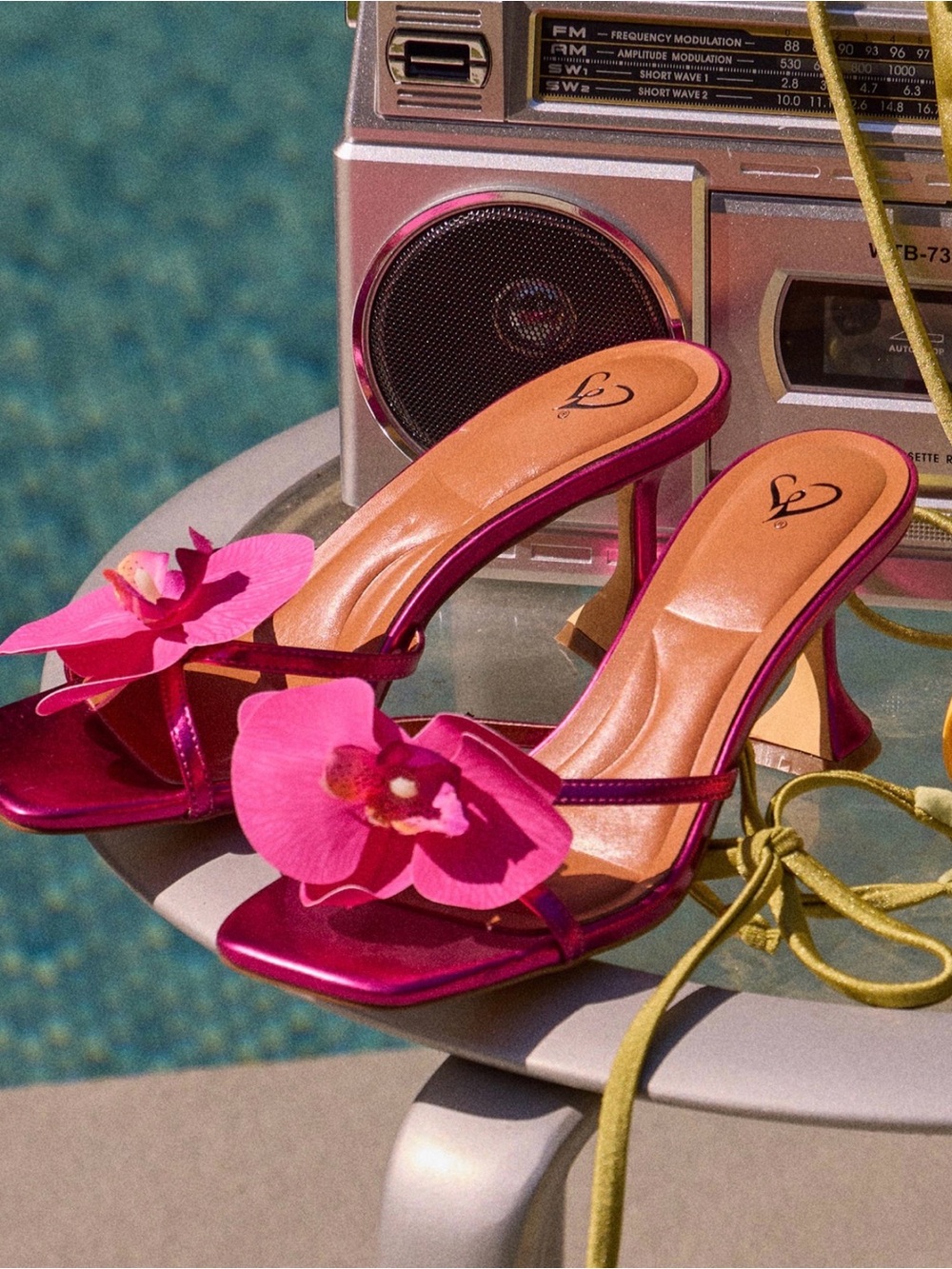 Poolside Playlist Tropical Flower Heels - Windsor